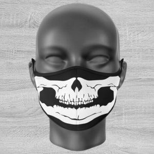 MOTU Skeletor Skull FACE MASK white black he-man villian POP soft Fashion warm